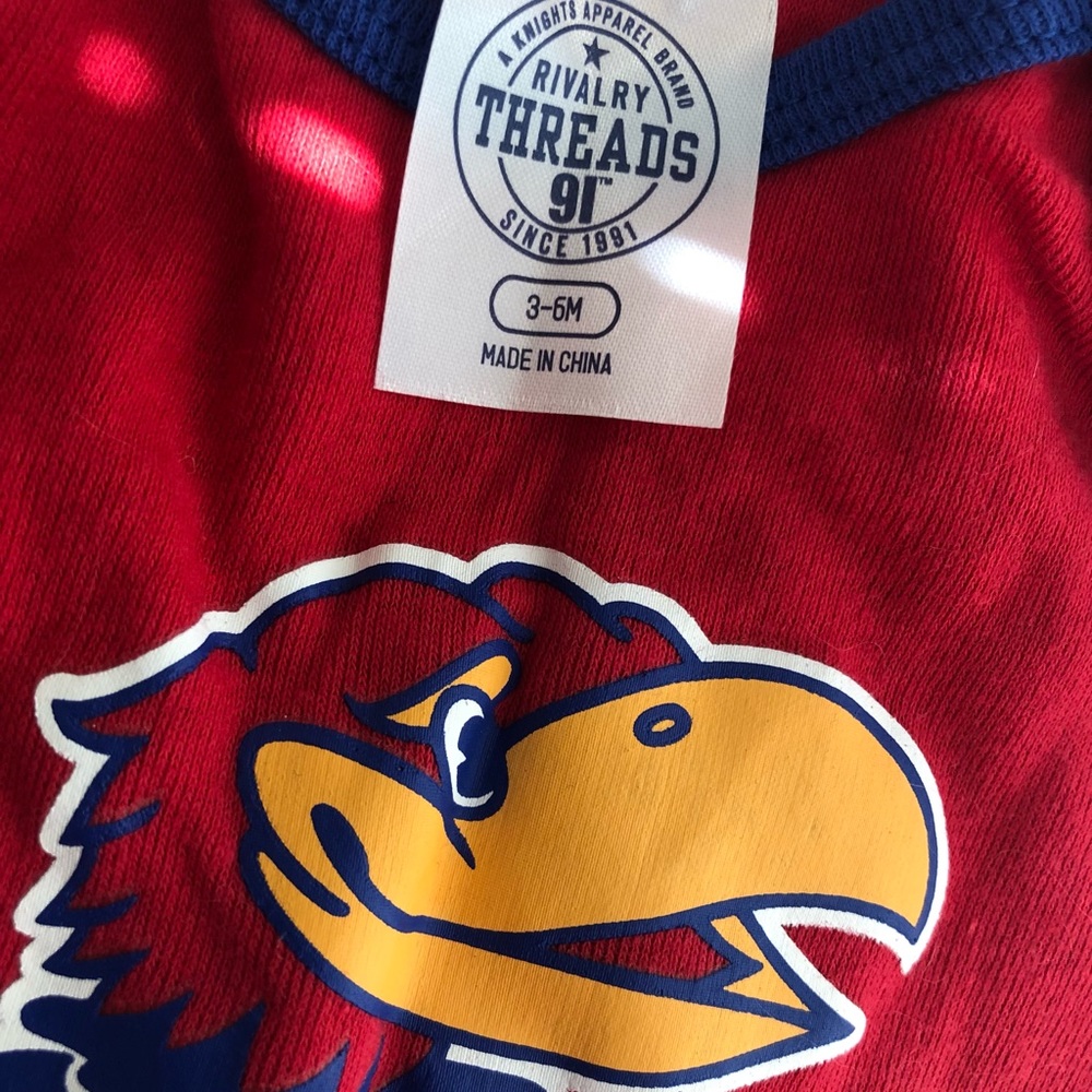 Baby Jayhawk onesie - ♥️💙
